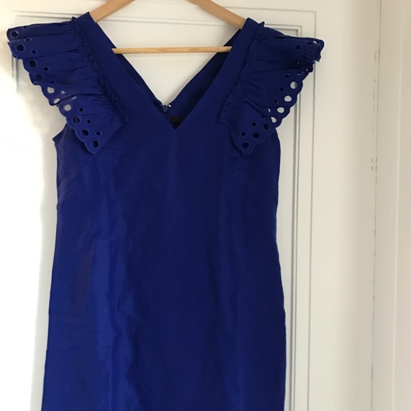NWT J. Crew dress cobalt blue - Picture 2 of 3